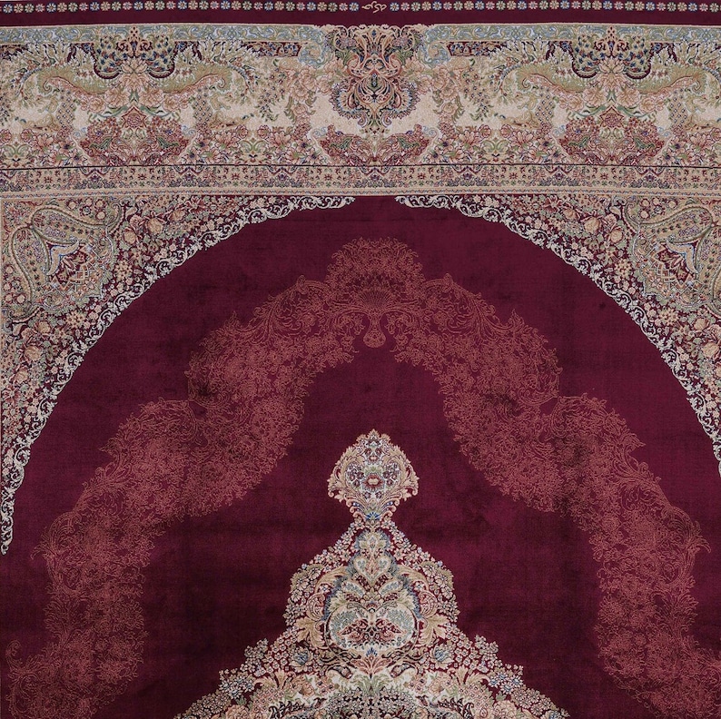 Red Gold Rug Red Oriental Rug, 6x9 Area Rug, Rustic Decor, Red Gold Rug, 5x8 Rugs ...