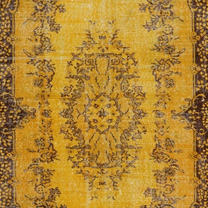 Yellow Turkish Rug, Turkish Runner Rug, Area Rug 3x5 , Rugs for Kitchen, Bedroom Rug, Anatolian Rug, Yellow Rugs, 5x8 Kilim Rug Turkish Rug