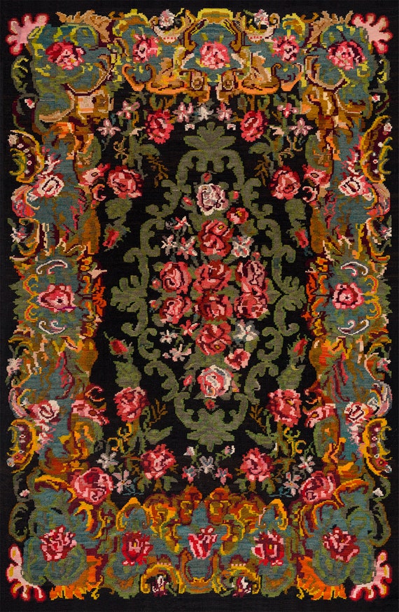 Multicolor Rug, 6x9 Area Rug, Rustic Decor, Red Rug, 5x8 Rugs, black rug, 4x6 entryway rug, bedroom Rug, 2x3 rugs, runner rug, interior rug