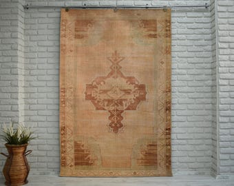Rustic Rug, 8x10 Area Rug, Earth tone rug, Aesthetic Bedroom rug, 5x7 Washable Rug, 4x6 Antique Looking Brand New Rug, 6x9 Living Room Rug