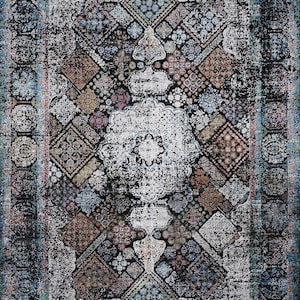 Distressed Rug, FREE SHIPPING, Turkish Rug, Area Rug, Large Rug, Vintage Design Rug, Floor Rug Mat, 4x6 rugs for living room bedroom kitchen