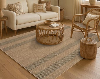 Bohemian Rug, Neutral Color Palette Braided Rug Custom Size Livingroom Rug Long Runner Rug Beige, Green Carpet Boho Style Turkish Runner Rug