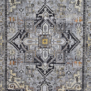 Turkish Vintage Oushak Rug, Low Pile Distressed Brand New Designer Rug, 5x8 Turkish Rug, Rustic Rug, Pale Distressed Gray Persian Heriz Rug