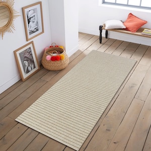 Runner rug beige, custom runner rug, 5 to 16 feet long options available, neutral beige runner rug for hallway staircase kitchen entryway