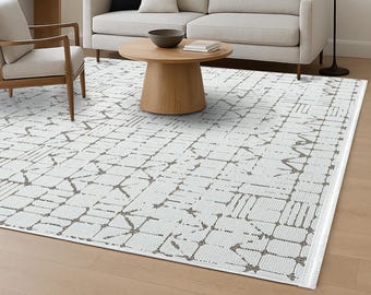 Custom Rug - Runner Rug - Area Rug - Off White Rug- Ivory Carpet-Housewarming Gift - New Home Gift - Realtor Gift - Unique Birthday Present