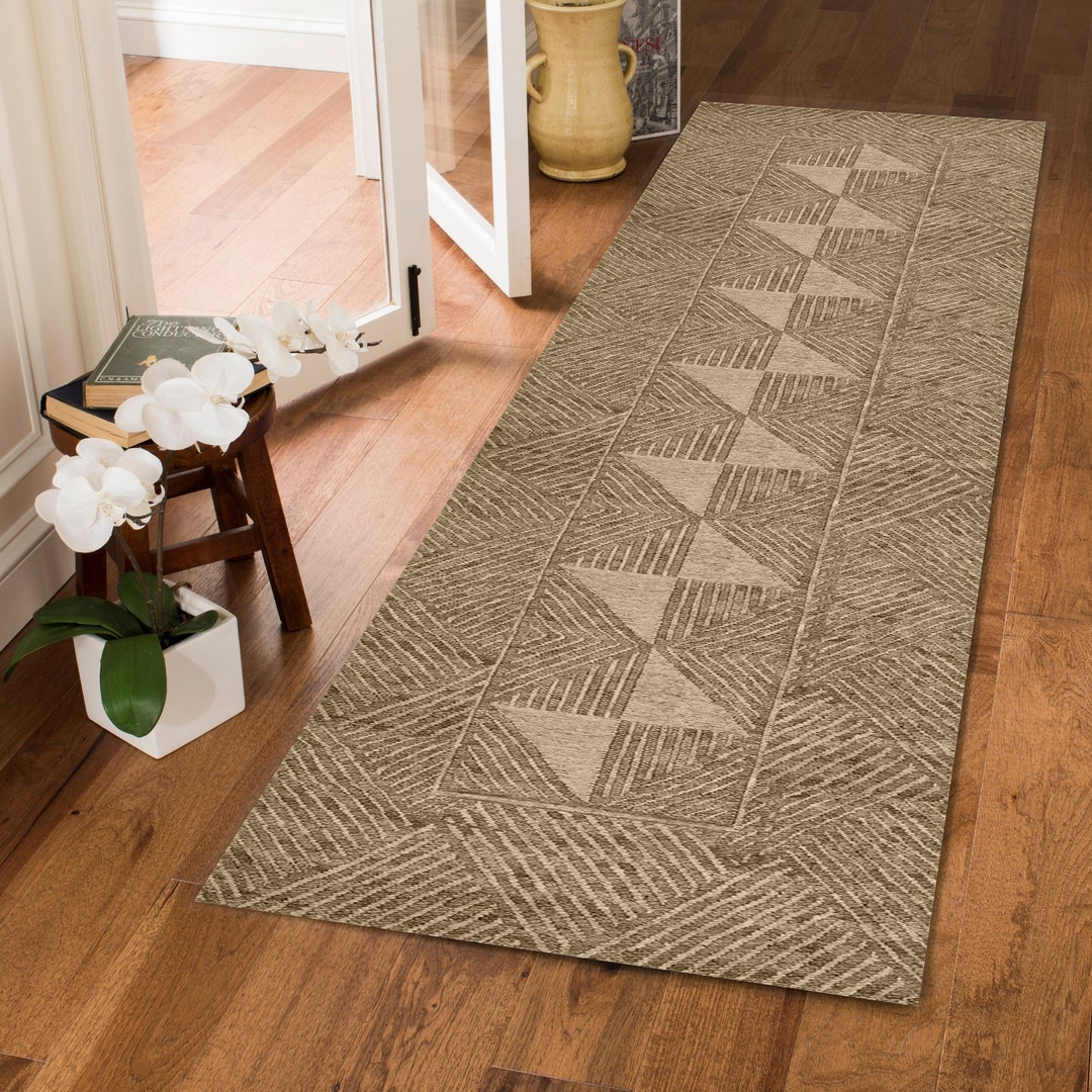 Bohemian Runner Rug, Neutral Rug, Living Room Rug, Extra Long Runner ...