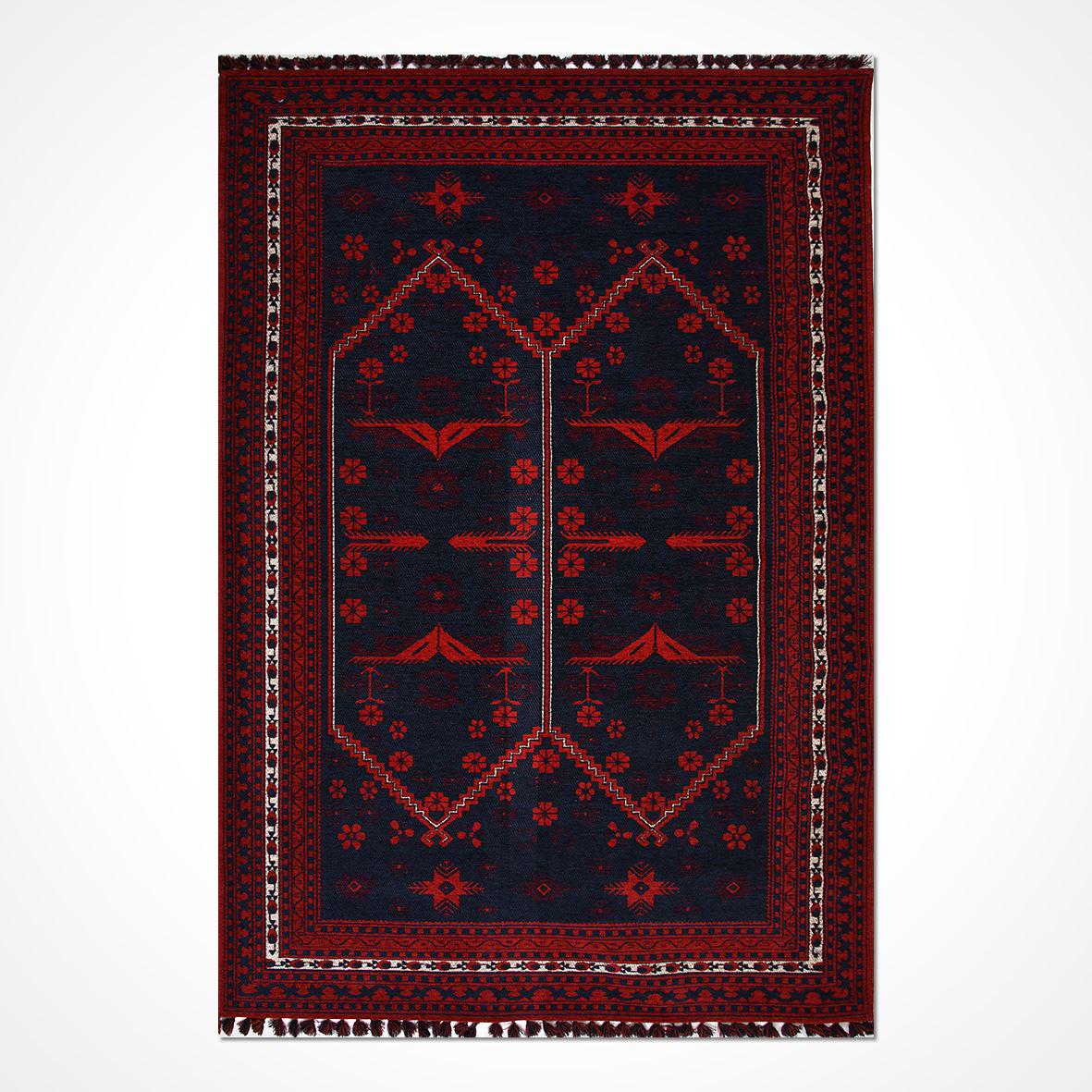 Blue Red Office Rug Rug in Dark Blue and Red, Oriental Rug, Woven Traditional Brand New Rug ...