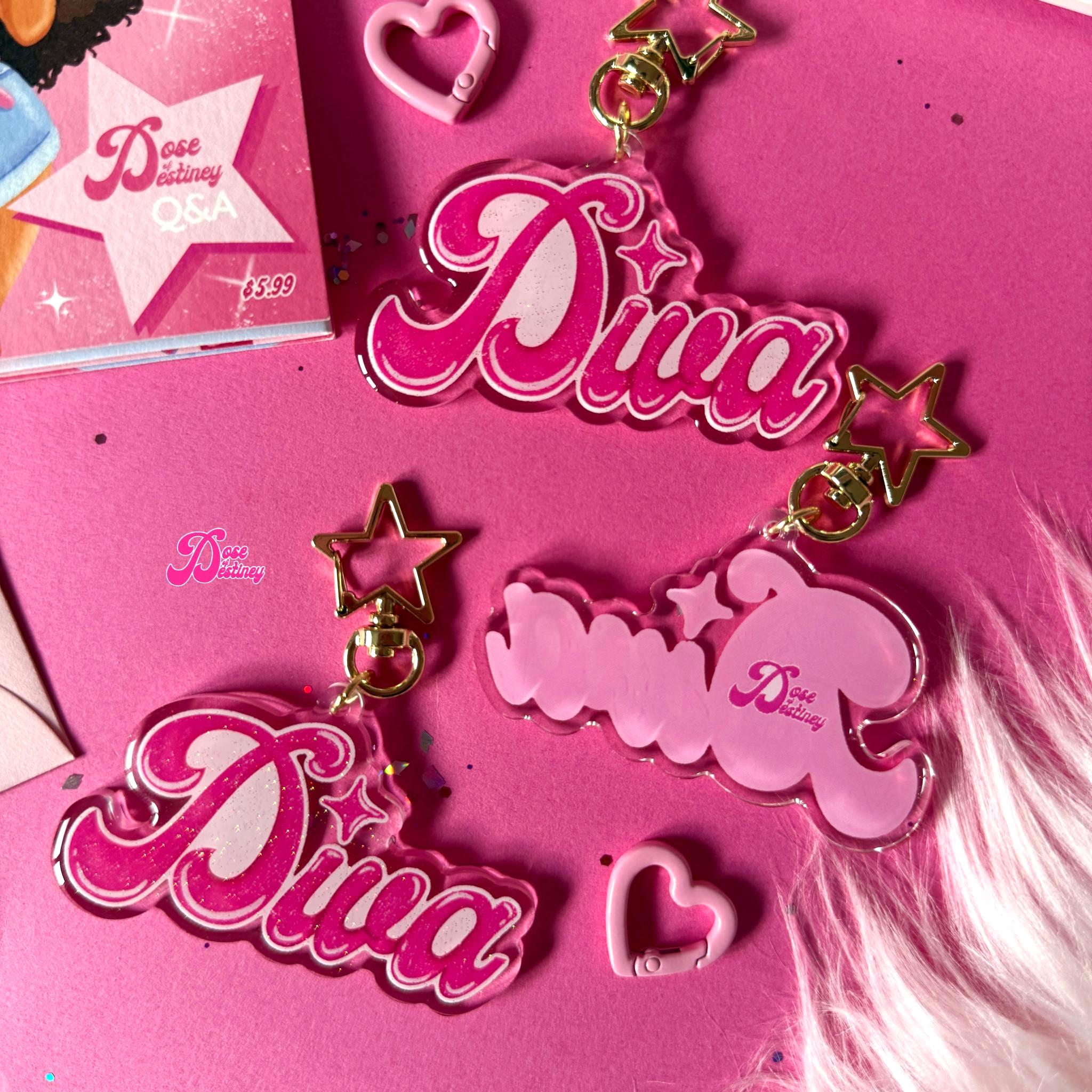 Dose of Diva Keychain | Pink, Cute, Y2k, 2000s, 00s - Etsy