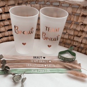 PACKAGE/SET bracelet + JGA cup | Personalized | Gift | Bachelor party