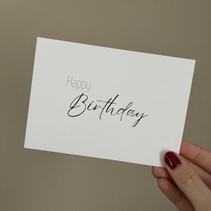 Karte 10er Set | Happy Birthday | Herzlichen Glückwunsch | Personalisierung | Name | Geschenk | Geburtstag
