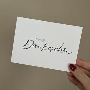 Karte mit Umschlag | kleines Dankeschön | Personalisierung | Name | Geschenk | Geburtstag