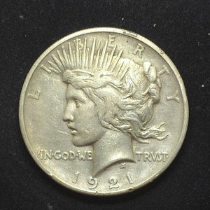 1921 Peace Dollar - Etsy