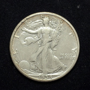 HS&C: 1934 S Liberty Walking Half Dollar Vf/Xf - US Coin