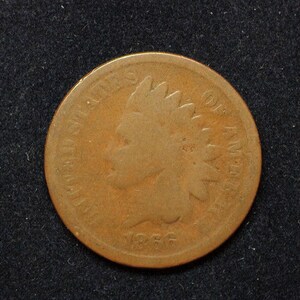 hs&c: 1866 Indian Head Penny/Cent G - US Coin