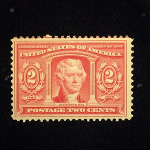 hs&c Scott #324 2 cent Louisiana Purchase. Mint VF NH US Stamp