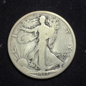 HS&C: 1917 D Obv Liberty Walking Half Dollar VG - US Coin