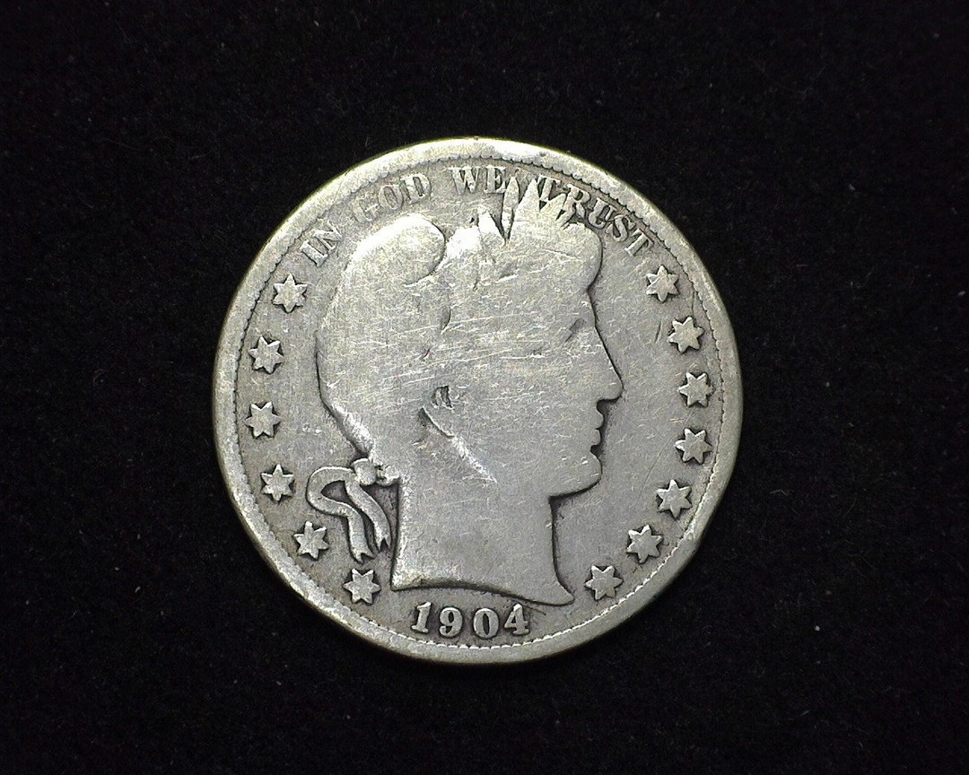 Hs&c: 1904 S Barber Half Dollar G+ - US Coin - Etsy