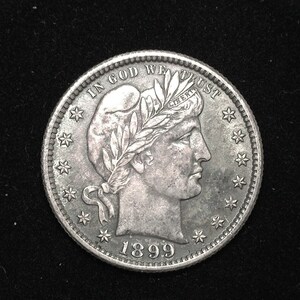 hs&c: 1899 Barber Quarter BU MS-64 Beautifully toned. - US Coin
