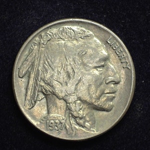 hs&c: 1937 Buffalo Nickel AU - US Coin