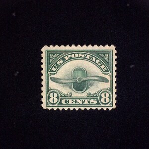 hs&c Scott #C4 MLH 8 cent Air mail. Vf/Xf US Stamp