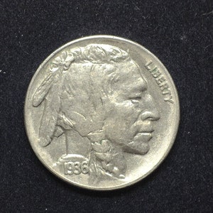 hs&c: 1936 Buffalo Nickel UNC - US Coin