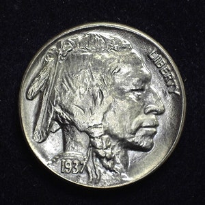 hs&c: 1937 Buffalo Nickel BU - US Coin