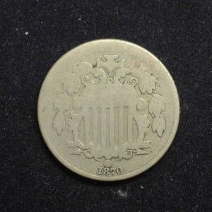 hs&c: 1870 Shield Nickel G - US Coin