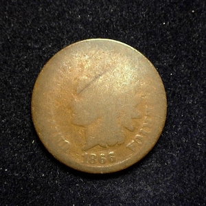 hs&c: 1866 Indian Head Penny/Cent AG - US Coin