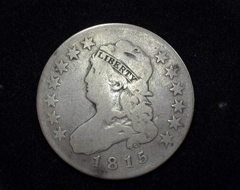 hs&c: 1815 Capped Bust Quarter VG/F - US Coin