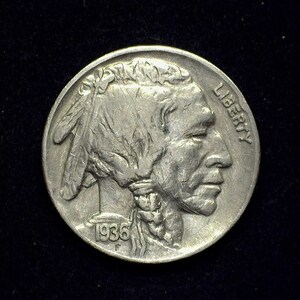 hs&c: 1936 Buffalo Nickel AU - US Coin