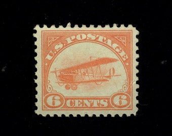 HS&C: Scott #C1 Mint 6 Cent Air Mail Faint corner paper wrinkle. Vf LH US Stamp