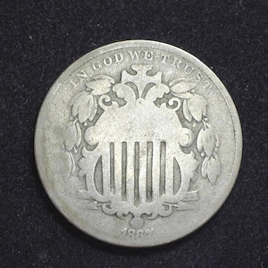 hs&c: 1867 Shield Nickel G No rays - US Coin