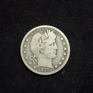 hs&c: 1915 S Barber Quarter VG+ - US Coin