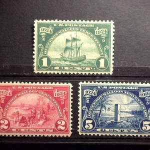 hs&c Scott #614-616 Huguenot Walloon Mint Vf/Xf NH US Stamps