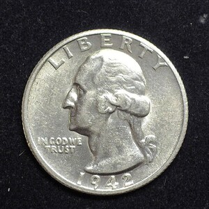 hs&c: 1942 S Washington Quarter Unc - US Coin