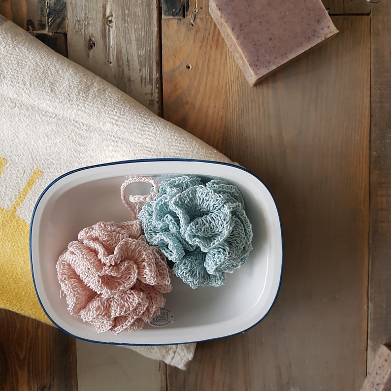 Crochet Lace Shower Pouf for Kids Bath Scrubby Ecofriendly Etsy