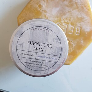 furniture wax, polish made of beeswax