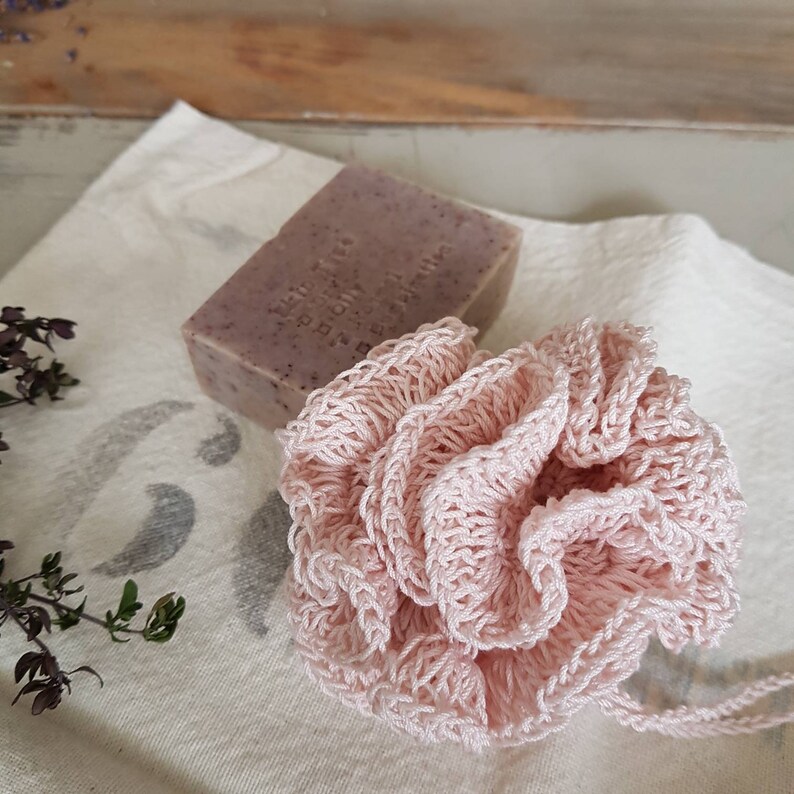 Crochet Lace Shower Pouf for Kids Bath Scrubby Ecofriendly Etsy