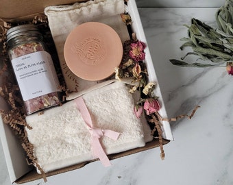 Handmade Natural Soap Gift Set Self Care Box Gift for Her Thank you Gift  Natural Soap Set Mother's Day Gift  Gift for Her