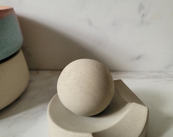 Concrete Sphere Essential Oil Diffuser  Aromatherapy Home Decor Ornament