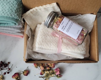 Home Spa Day Gift Set: Bath Salts & Facial Headband