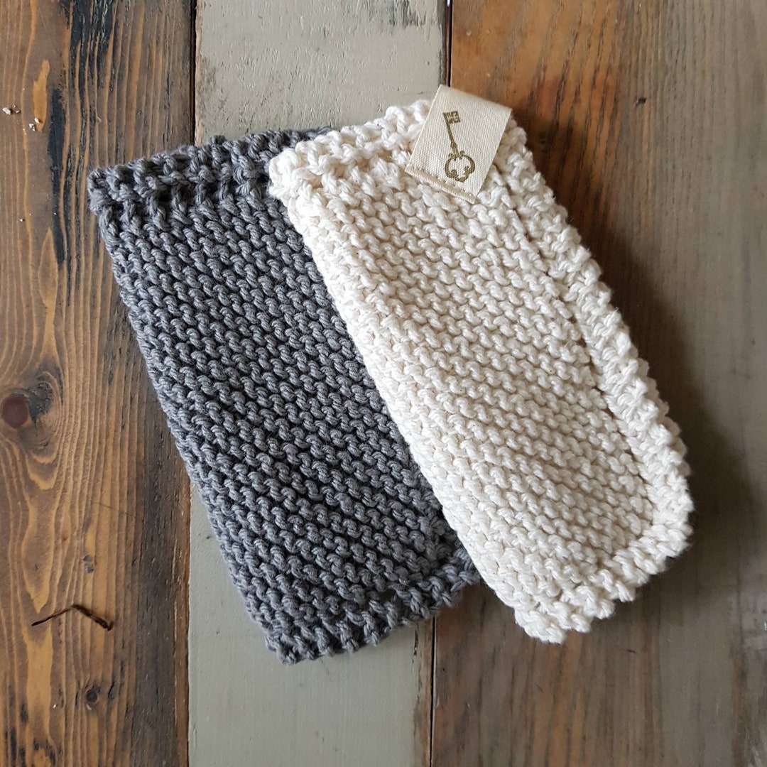 100 Cotton Knitted Dish Cloth Handmade Eco Friendly Tea Coaster Cloth