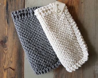 100% Cotton Knitted Dish Cloth Handmade Eco Friendly Tea Coaster Cloth Machine Washable Cotton cloth Hand-knitted Cloth