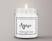 Agave Nectar Soy Candle - Agave Soy Cactus Candle - Desert Candle - Succulent Desert