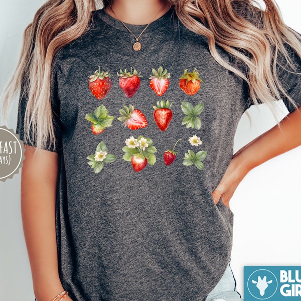 Strawberry Shirt - Etsy