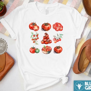 Cottagecore tomato girl aesthetic Shirt, Tomato Girl Summer Shirt, Tomato Clothing, Foodie Gardening Gift, Garden gift, Tomato Girl Tee