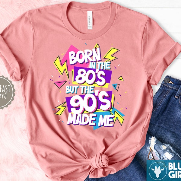 Born in 80s T Shirt, Made In 90s Shirt, Born in the 90s, Cassette Tape, Cassette Shirt, 80s Costume, Retro Shirt,90s Theme Party