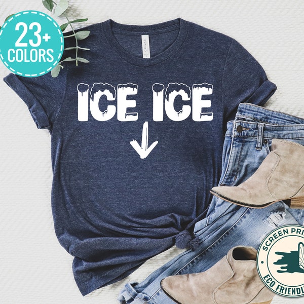 Ice Ice Baby T Shirt, Pregnant Shirt, Mom To Be Shirt, Pregnancy Reveal, Pregnancy Shirt