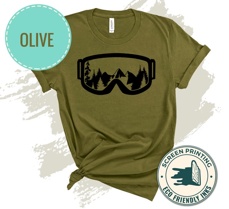 Snow Goggles Shirt for Men Mens Skiing T Shirts Skier Gift Etsy