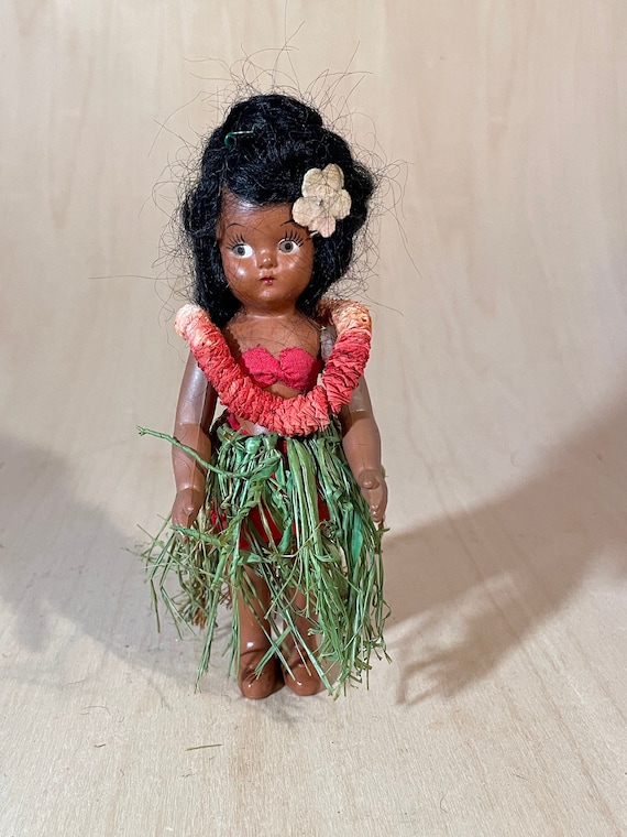 Vintage Hawaiian Doll | 1950's Hula Doll | Elsie Denny Doll - Etsy
